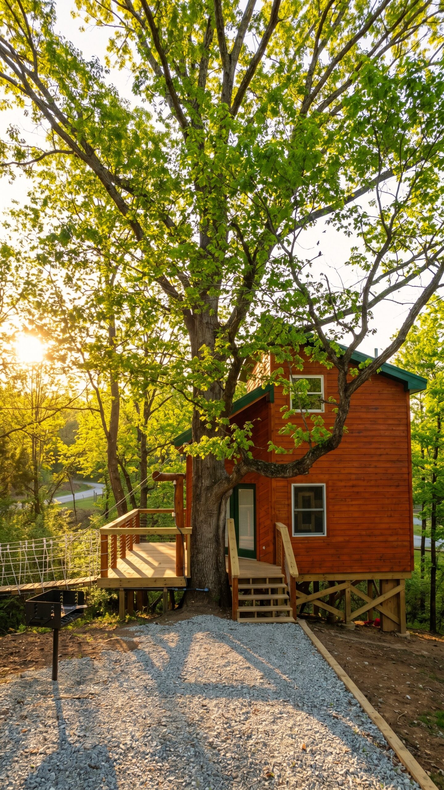 The Treehouse cabin in the Shawnee Forest