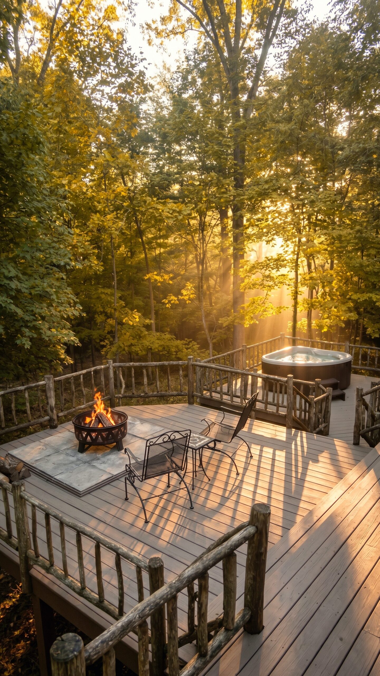 Classic Woodland cabin beside the pond